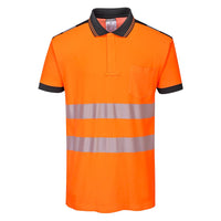 Portwest PW3 Hi-Vis Short Sleeve Polo Shirt