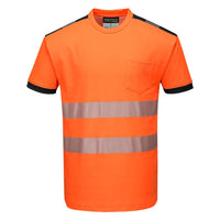 Portwest PW3 Hi-Vis Short Sleeve T-Shirt