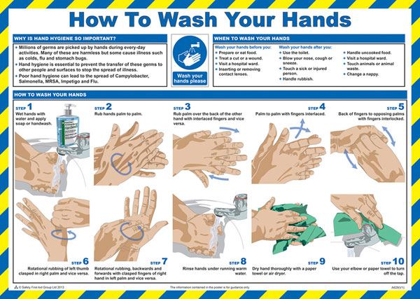 Beeswift Wash Your Hands Poster (A2)