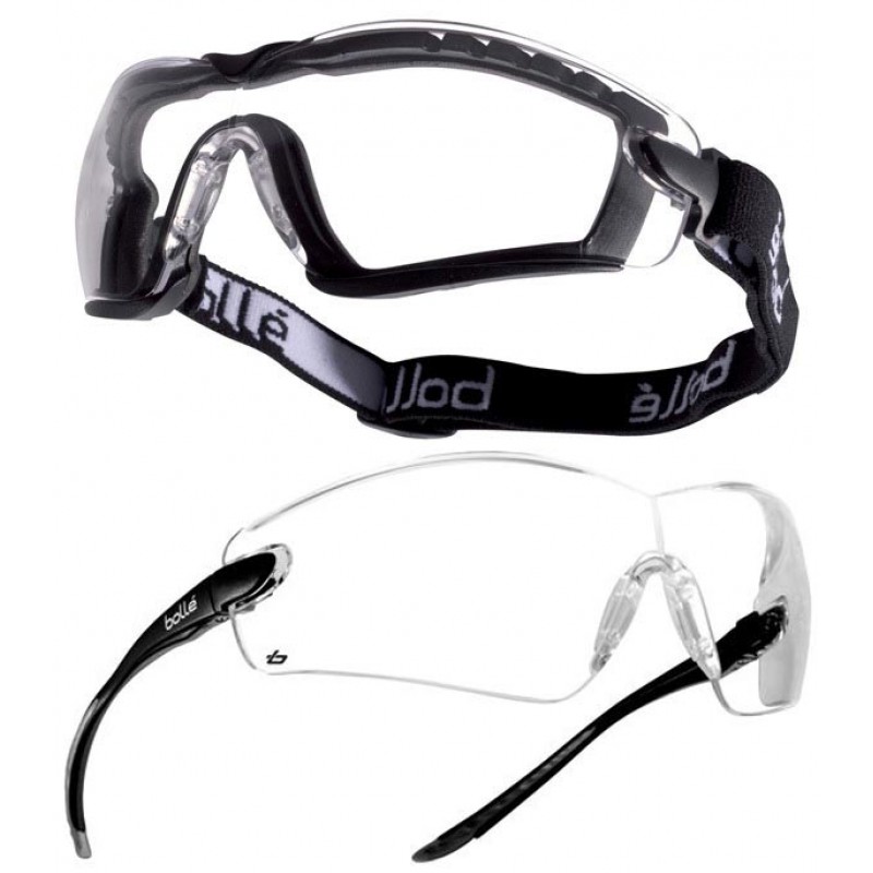 Safety Goggles Lunette Cobra Bolle COBRA TPR Clear Safety Goggle