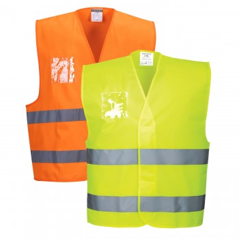 Hi-Vis Vest – Dual ID Holder Hi-Vis Vest – Dual ID Holder