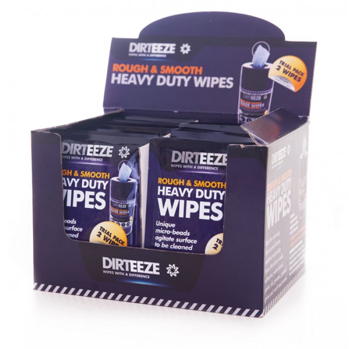 Dirteeze Rough and Smooth Wipes (Twin Sachet Pack 50 x 2)