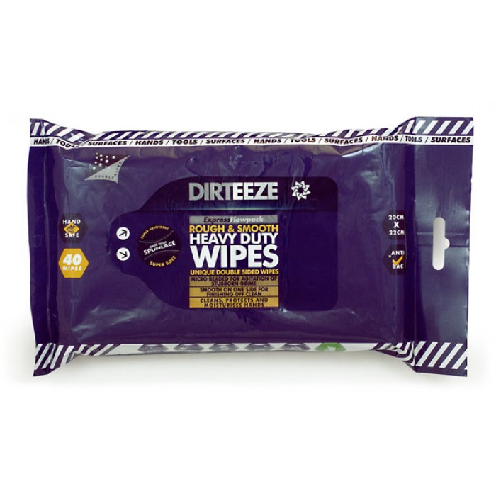 Dirteeze Rough and Smooth Wipes (Pack of 40)