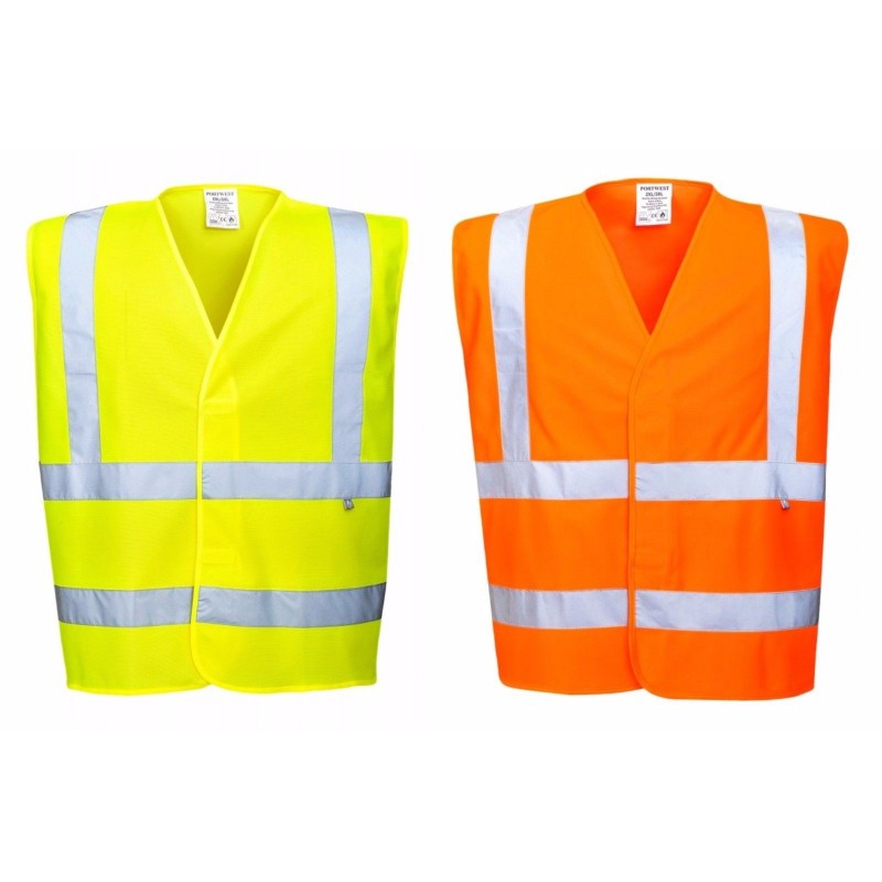 Portwest Hi Vis Antistatic Flame Resistant Vest Welding Safety Protection FR71 