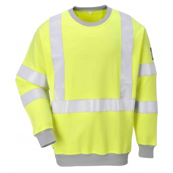 Flame Resistant Anti-Static Hi-Vis Sweatshirt Flame Resistant Anti-Static Hi-Vis Sweatshirt