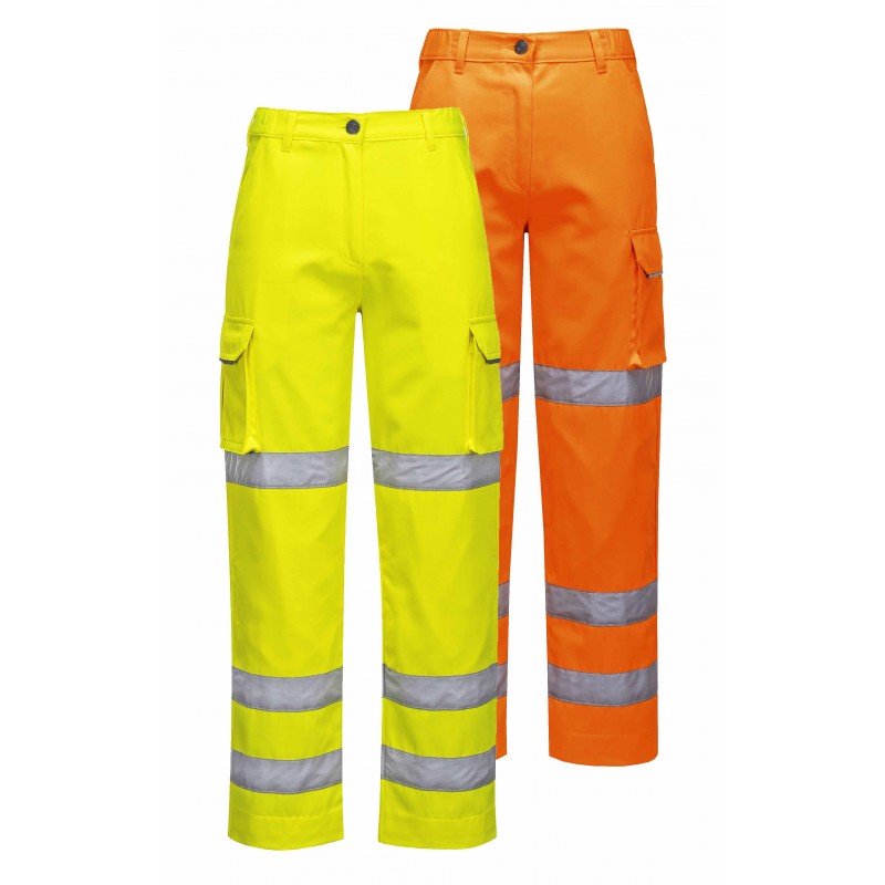 Portwest Class 1 DX445 High Visibility Work Trousers