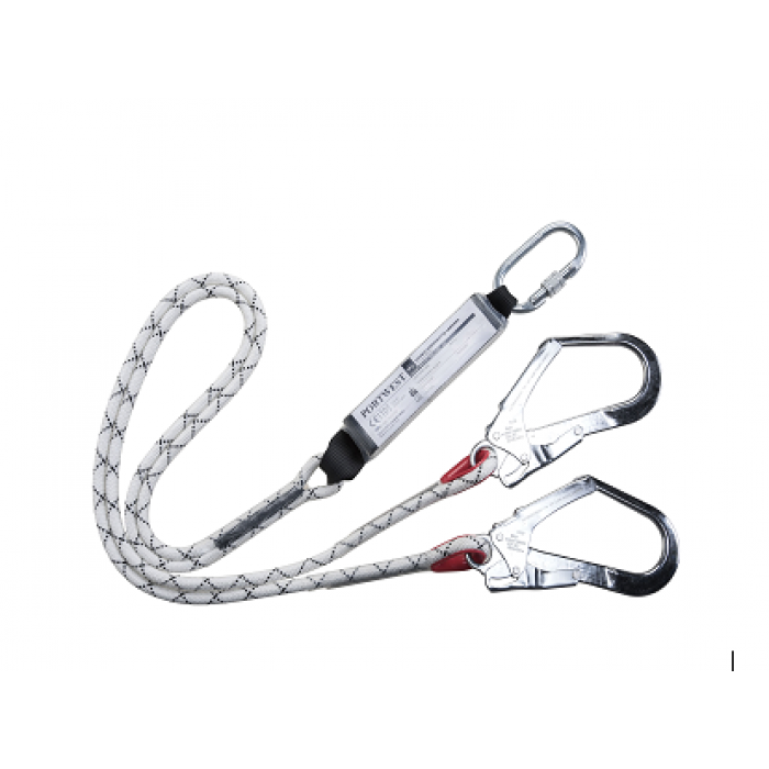 Double Kernmantle Lanyard With Shock Absorber 