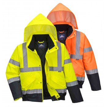 Hi-Vis Two Tone Bomber Jacket Hi-Vis Two Tone Bomber Jacket