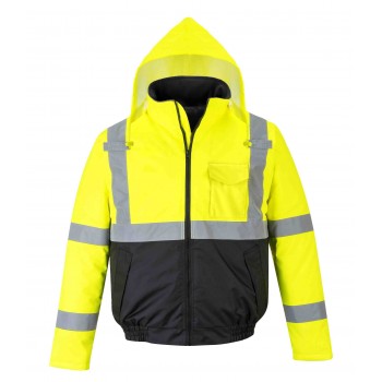 Hi-Vis Two-Tone Bomber Jacket Hi-Vis Two-Tone Bomber Jacket