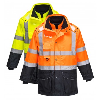 Hi-Vis 7-in-1 Contrast Traffic Jacket Hi-Vis 7-in-1 Contrast Traffic Jacket