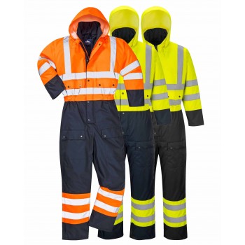Hi-Vis Contrast Coverall - Lined Hi-Vis Contrast Coverall - Lined
