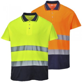 Two Tone Cotton Comfort Polo Two Tone Cotton Comfort Polo