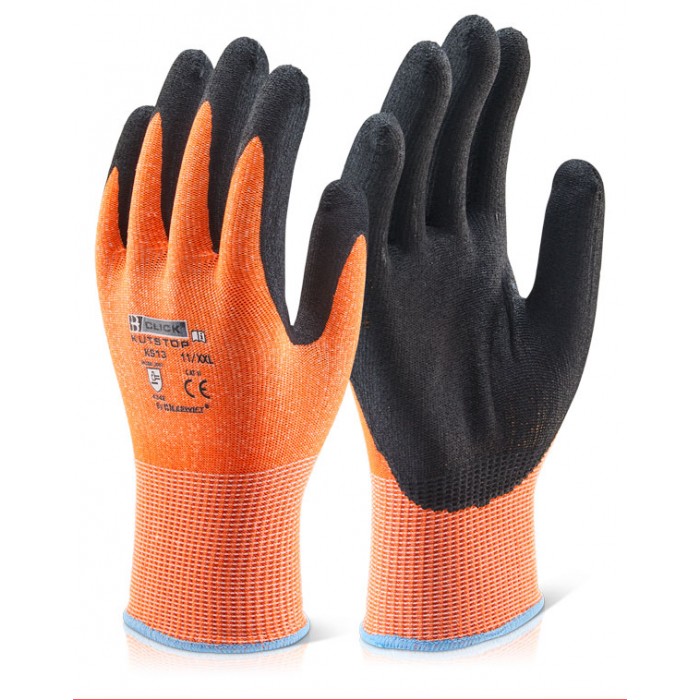 Micro Foam Nitrile Amber Cut 3 Gloves