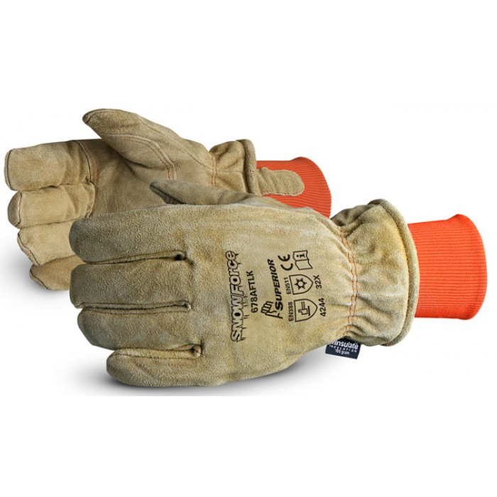 Snowforce Leather Freezer Gloves