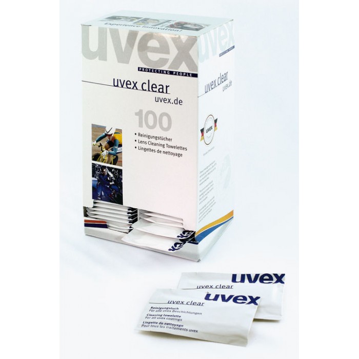 UVEX Cleaning Towelettes (Box of 100)